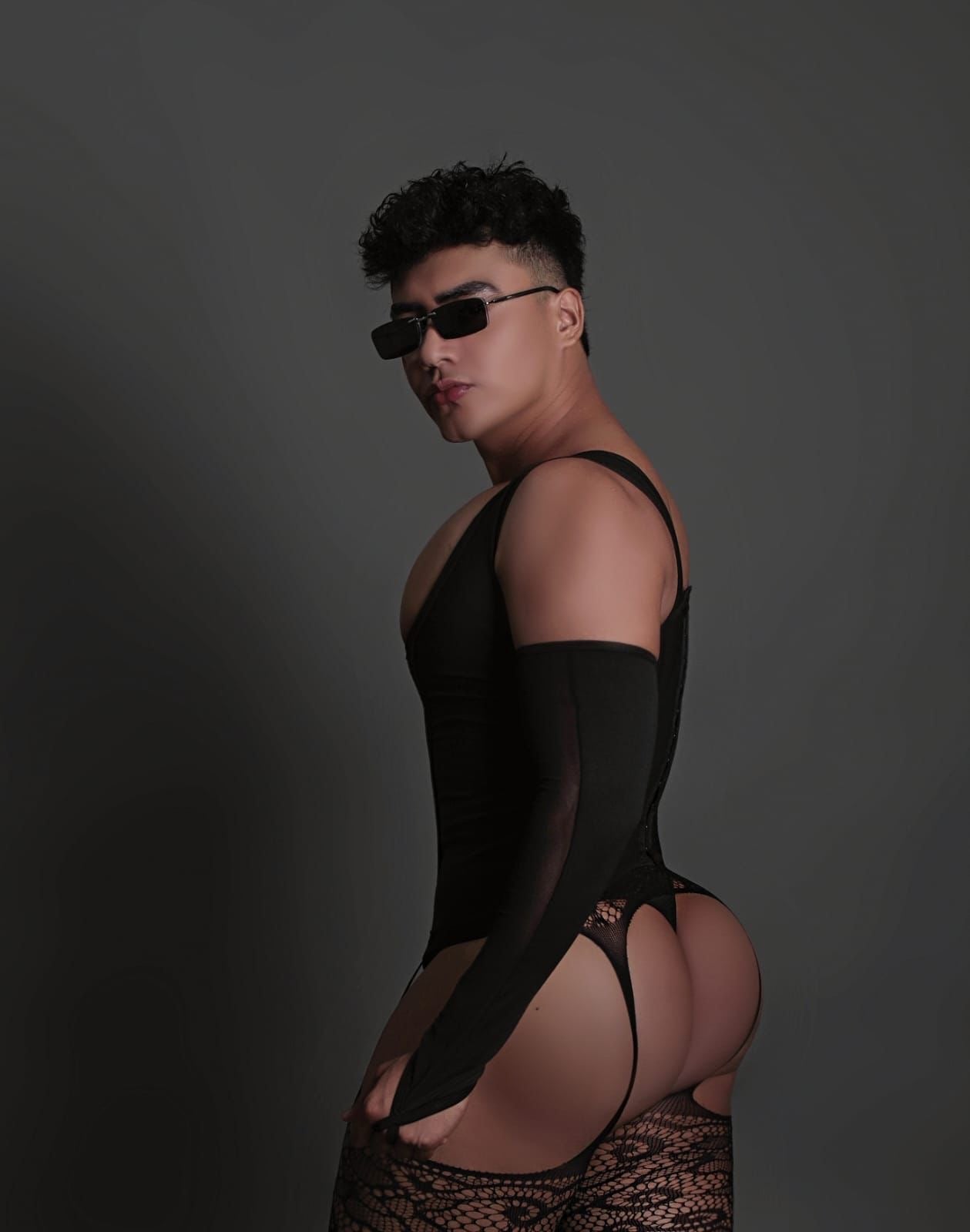 Athena All Black Corset Viced MAN